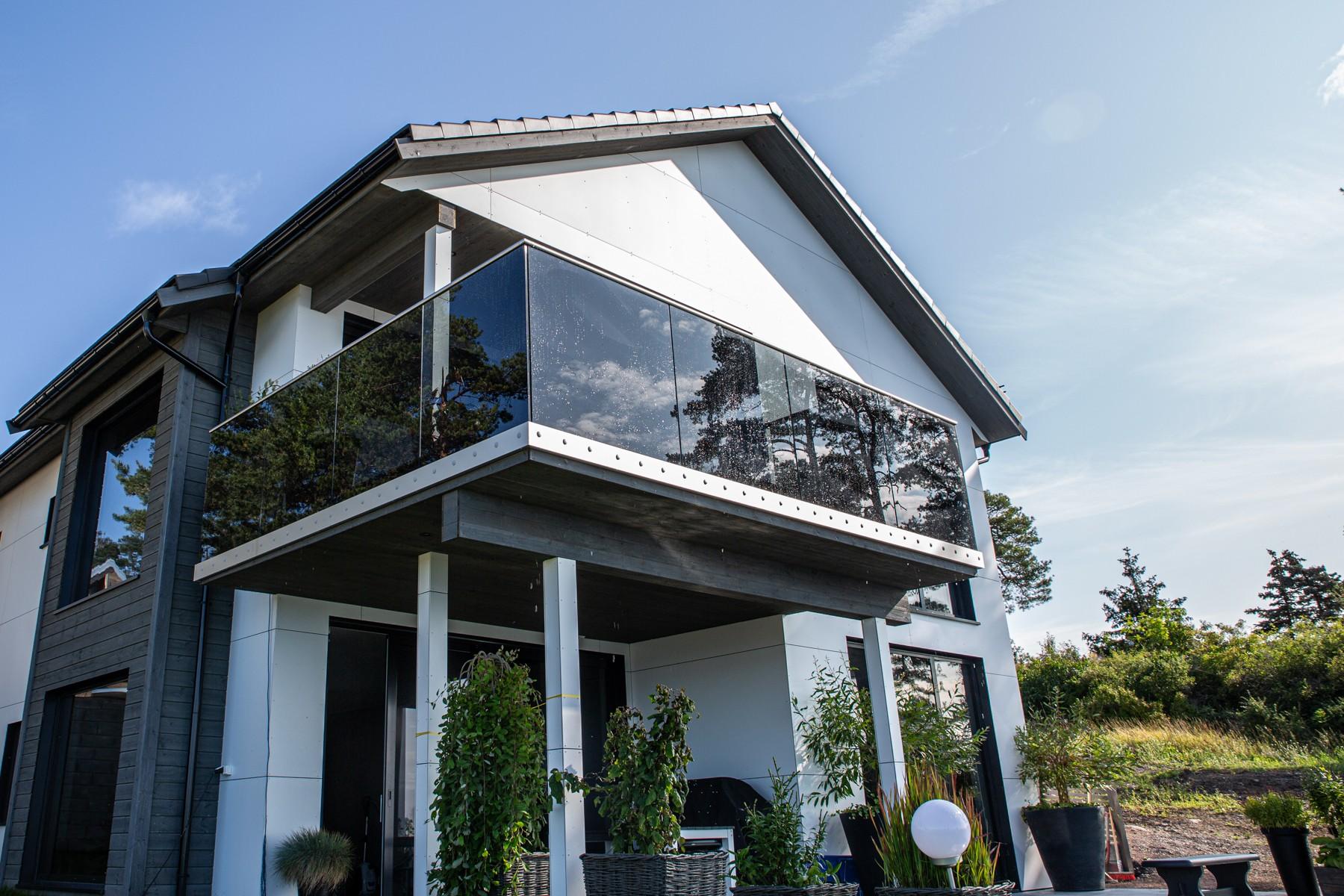 Balustrade en verre (faite sur mesure)